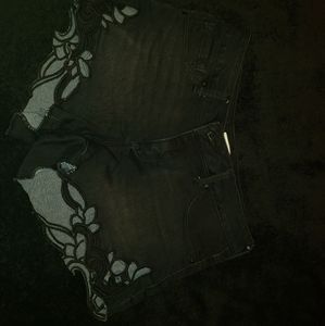 Jessica Simpson Black Jean Shorts